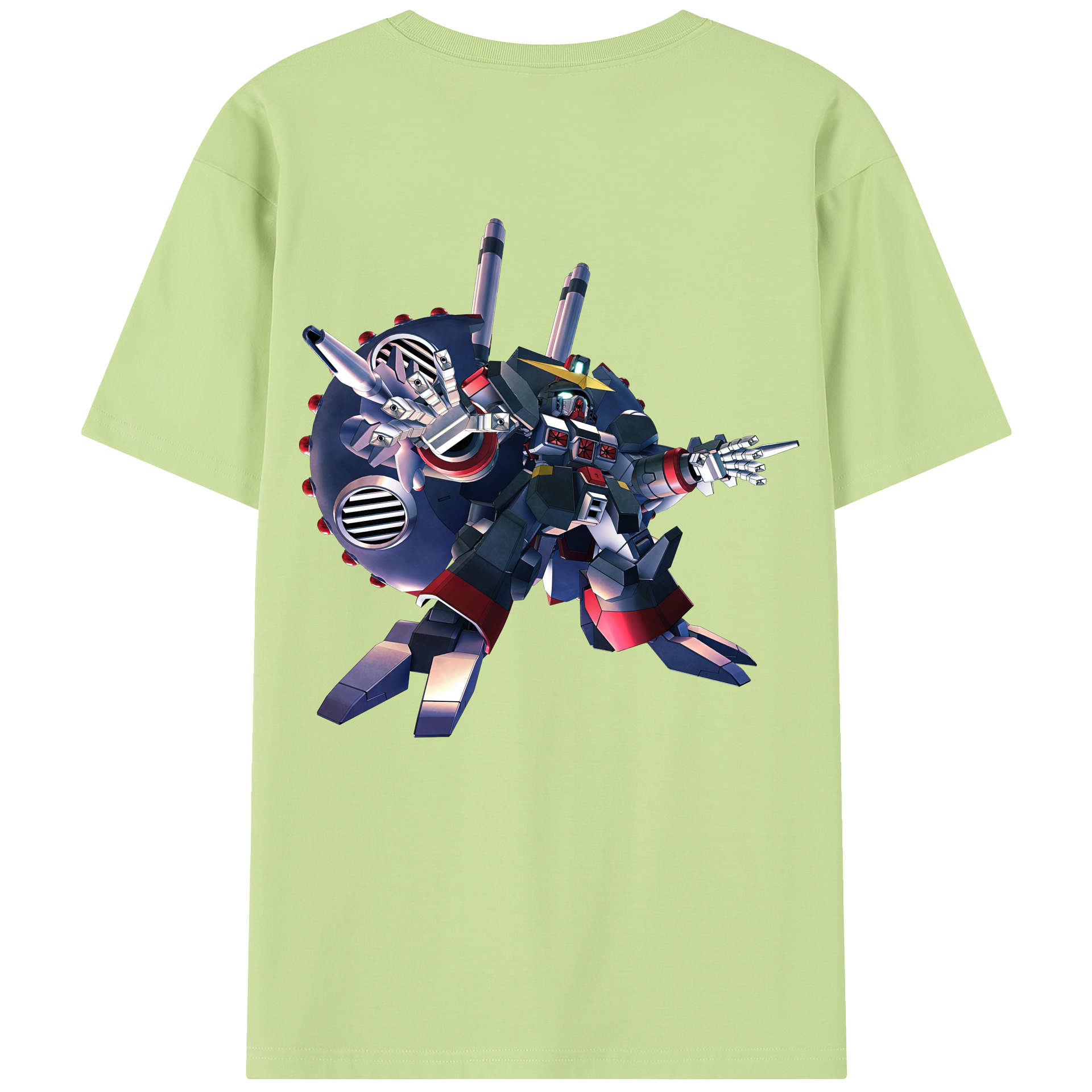 （画像用） 機動戦士ガンダム Mobile Suit Gundam 綿100％半袖Tシャツ（背面プリント）